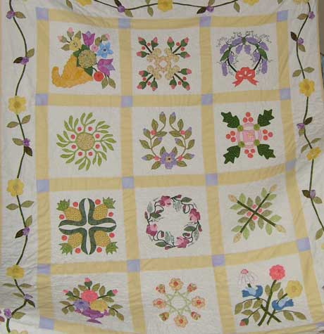 Maralyn with a Baltimore Quilt