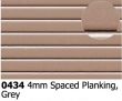 Plastikard 0434 Embossed sheet 4mm wide planking