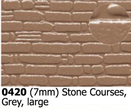 Plastikard 0420 Embossed sheet 7mm Stone courses