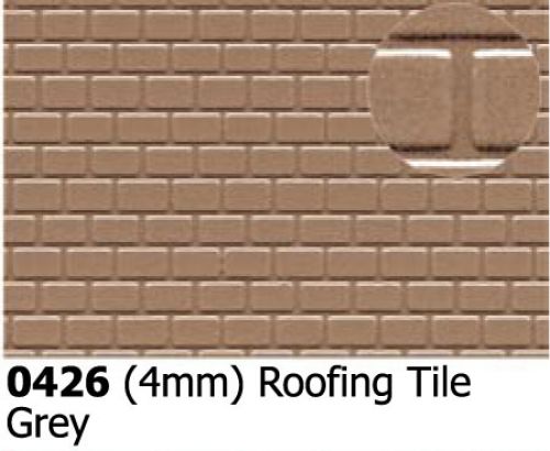 Plastikard 0426 Embossed sheet 4mm Roof Tiles