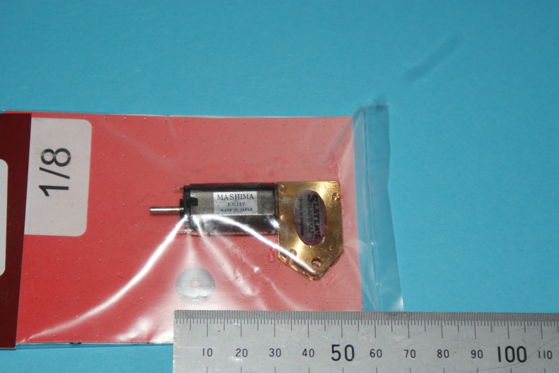 Slaters SG4C motor and G/box 1/8 axle