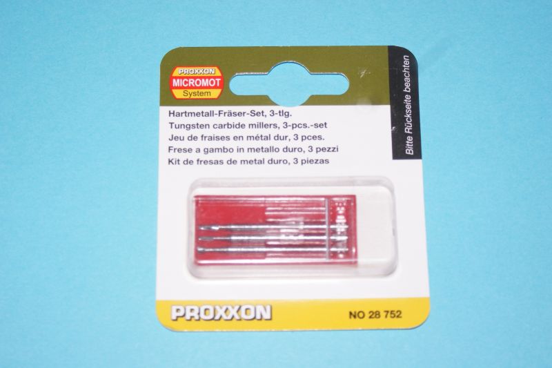 Proxxon 3 sml carbide cutters