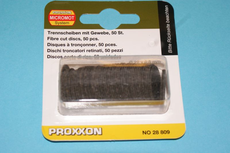 Proxxon 22mm x 0.8 abrasive cutting discs x 50