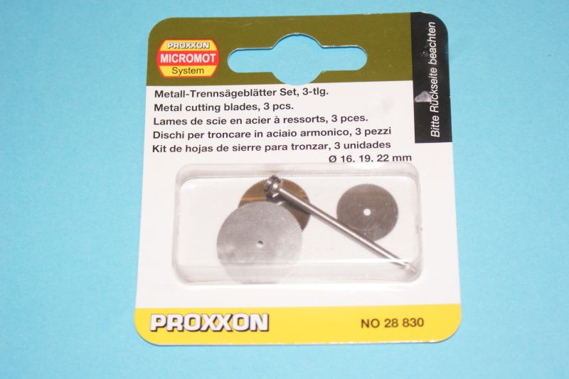 Proxxon micro rotary saw blades