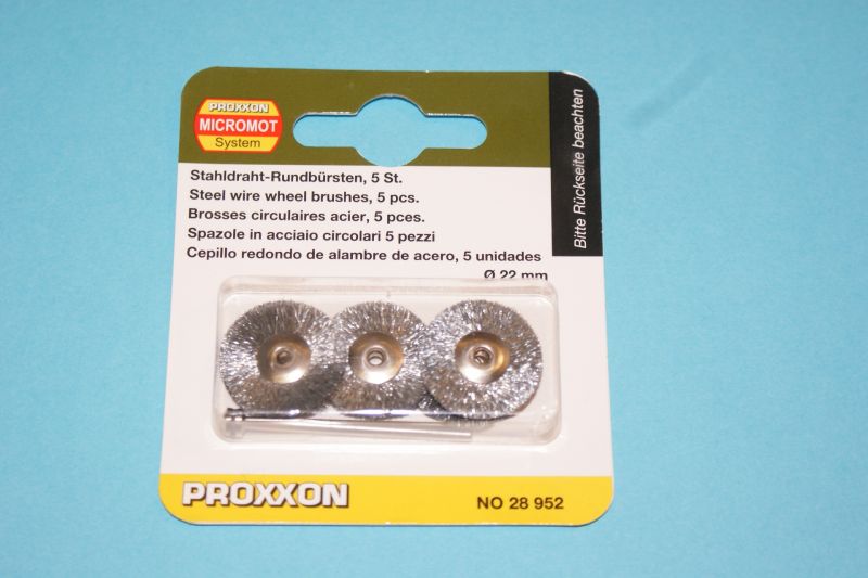 Proxxon Rotary Steel wire brush discs
