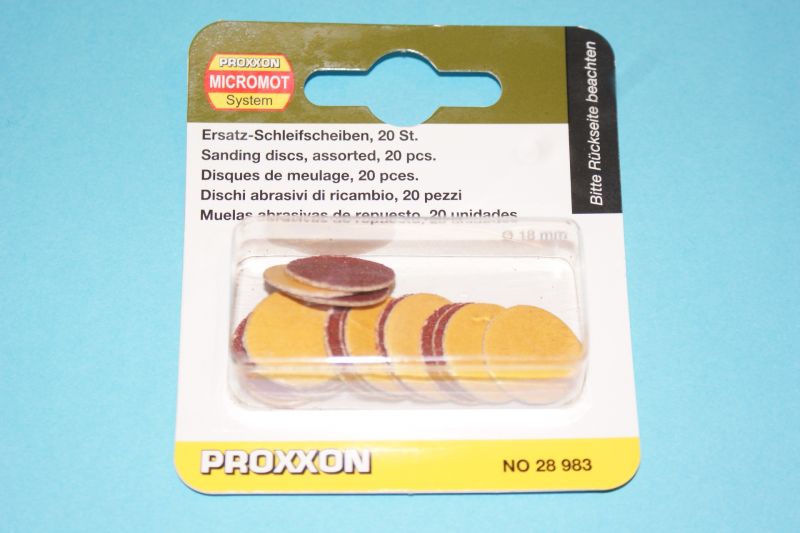 Proxxon 18mm Self Adhesive sanding discs