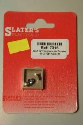 Slaters 7316 Slaters Axle Screws 6BA x 1/4 Csk 4