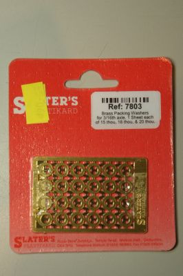 Slaters 7803 3/16inch etched axle spacing washer